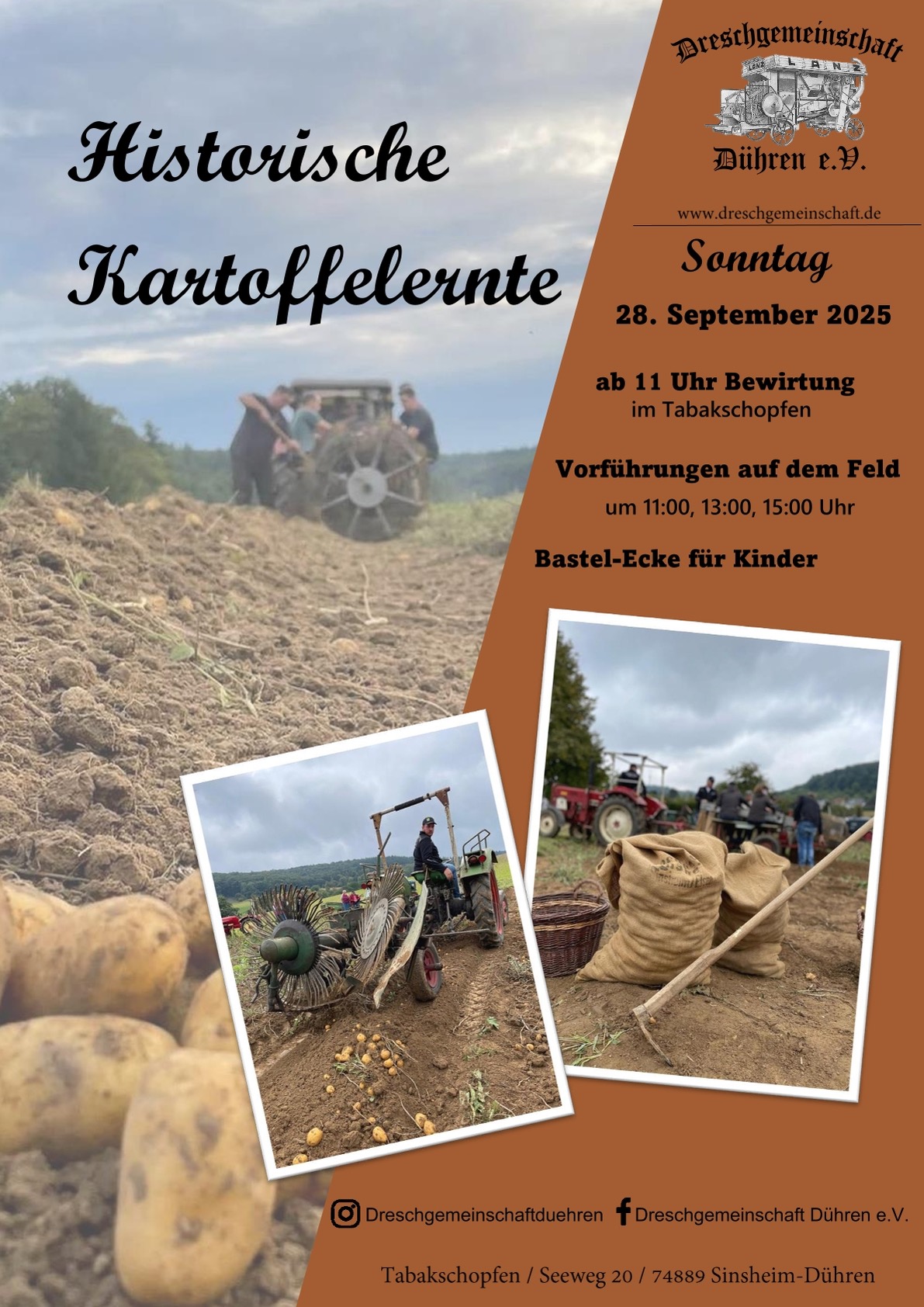 Historische Kartoffelernte 2025 – Flyer